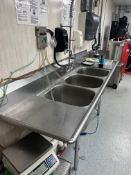 EAGLE SINKS THREE BOWL EACH BOWL DIMS (16