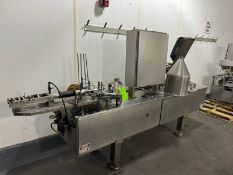 Single Lane Filler, with Lidding Area, with Aprox. 4” x 4” Fill Trays, with S/S Control Panel with