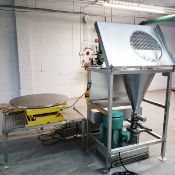 Tri-blender System Tri Clover Blender Model 328MD On rack. Motor 15 HP 230/460 volts. Comes with