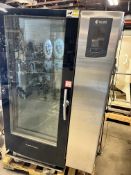 Used Houno Model KPE-Gas 2.20 Oven. Stainless Steel Contacts. Width 1122 mm. Height 1877 mm. 120