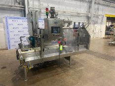 Delkor Spot Packer, S/N SP-2111, with Allen-Bradley Micro-Logix 1500 PLC, with Aprox. 23-1/2