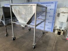 S/S Feed Tote, Mounted on S/S Portable Frame (INV#104039) (Located @ the MDG Auction Showroom 2.0 in