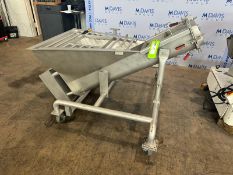 Dual S/S Auger Conveyor, Peak to Floor Dims.: Aprox. 38