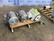 (3) Motors, Includes (2) Sterling 10 hp Motors, & Other White Painted Motor (INV#103102) (