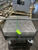 RETORT ACCESSORIES STAINLESS STEEL PUSH TROLLEY INCLUDES (2) RETORT TRAYS DIMENSIONS 3FT X 3FT