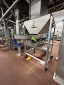 2020 SMALLEY PORTABLE S/S HOPPER WITH SHAKER DECK, SHAKER DECK APPROX. 65 IN. L X 20 IN. W