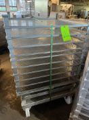 RETORT ACCESSORIES STAINLESS STEEL PUSH TROLLEY INCLUDES (10) RETORT TRAYS DIMENSIONS 3FT X 3FT
