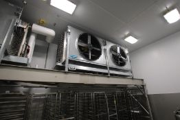 EVAPCO 2-FAN SSTHE SERIES EVAPORATOR, MODEL SSTHE2-451OUFO500KILA, R-717, 300 PSI, 460/3/60