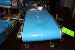 PORTABLE INCLINE CONVEYOR, APPROX. DIMS: 72 IN. L X 18 IN. W