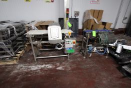CEIA METAL DETECTOR WITH PRODUCT REJECT STATION, MODEL THS 21, S/N 21200242036, APERTURE APPROX.