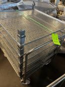 RETORT ACCESSORIES STAINLESS STEEL PUSH TROLLEY INCLUDES (6) RETORT TRAYS DIMENSIONS 3FT X 3FT