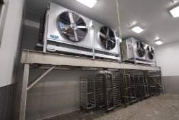 EVAPCO 2-FAN SSTHE SERIES EVAPORATOR, MODEL SSTHE2-451OUFO500KILA, S/N 21PL16136, R-717, 300 PSI,