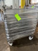 RETORT ACCESSORIES STAINLESS STEEL PUSH TROLLEY INCLUDES (8) RETORT TRAYS DIMENSIONS 3FT X 3FT