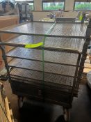 RETORT ACCESSORIES STAINLESS STEEL PUSH TROLLEY INCLUDES (7) RETORT TRAYS DIMENSIONS 3FT X 3FT