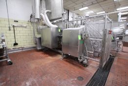 BLENTECH RIBBON BLENDER / RICE COOKER, MODEL DM34080-RD, S/N 2070588, DUAL RIBBON, HYDRAULIC LIFTING