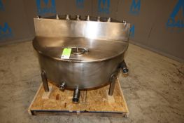 Aprox. 120 Gallon S/S Balance Tank, with Hinged Lid, (6) 2