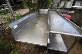 S/S Portable Table, Overall Dims.: Aprox. 11' 10