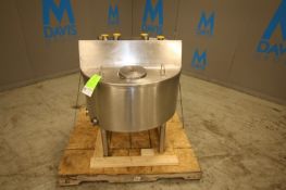 Aprox. 50 Gal. S/S Balance Tank, with Hinged Lid, (7) 2