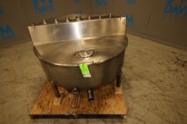 Aprox. 110 Gallon S/S Balance Tank, with Hinged Lid, (7) 1.5