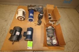 Pallet of Assorted Fractional Motors, Drives & Blower by Baldor, Leeson, Dayton, Sterling &