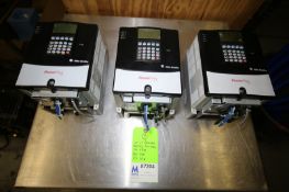 Lot of (3) Allen Bradley Powerflex 70 VFDs, (2) 5 hp - Cat. No. 20A D 8P0A 3 AYNANNN Series A, (1) 2