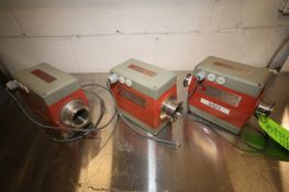 Lot of (3) Process Data PD340 Flow Transmitters / Flow Meters, 1.5