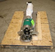 Tri Clover Positive Displacement Pump, Model PR25-1 1/2M-UC4-ST-S, S/N X3883, with 1 1/2