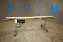 2015 Ross 100” L x 6” W x 32” H S/S Portable Power Belt Conveyor, Model VSC68, SN 422, 110V (INV#