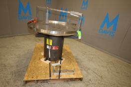 Kaps - All 47” W x 34” H Round Conveyor Accumulation Table, Model FS-U 48, SN 2015, with S/S Top,