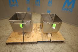 Lot of (2) Vemag S/S Meat Totes, (INV#108947) (Located @ the MDG Auction Showroom in Pgh., PA) (