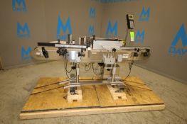 CVC In Line Labeler, Model CVC310C, SN 09608080, with 6” W x 78” L Conveyor, with Touch Pad