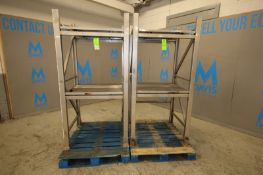 Lot of (2) Vemag S/S Meat Tote Racks, (3) Totes High, Overall Dims. 39” W x 31” L x 78” H, Each