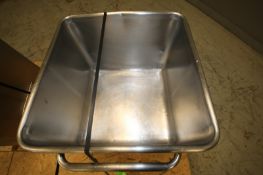 Lot of (2) Vemag S/S Meat Totes, Aprox. 25” W x 25” L x 19” D