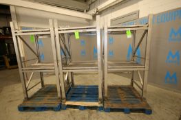 Lot of (3) Vemag S/S Meat Tote Racks, (3) Totes High, Overall Dims. 39” W x 31” L x 78” H, Each