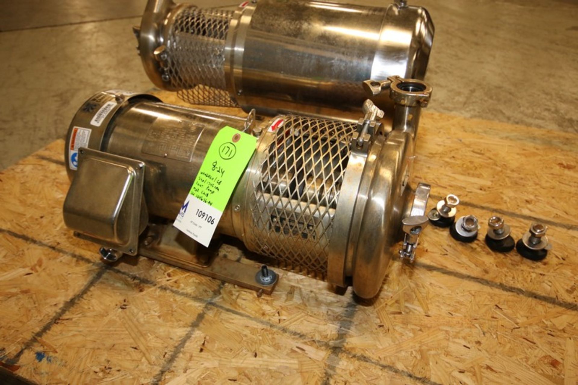 Waukesha / CB 5 hp / 1745 rpm Centrifugal Pump, Model C218, SN 364656-94, with 3” x 1.5” CT S/S