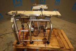 Mettler Toledo S/S Check Weigher, Model A300, S/N 36600080, with 8” W Belt, Controls with Digital