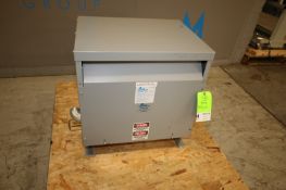 Acme 30 KVA Transformer, Cat. # T-3-53343-3S, Primarily Volts 480 Delta, Secondary Volts 240-120