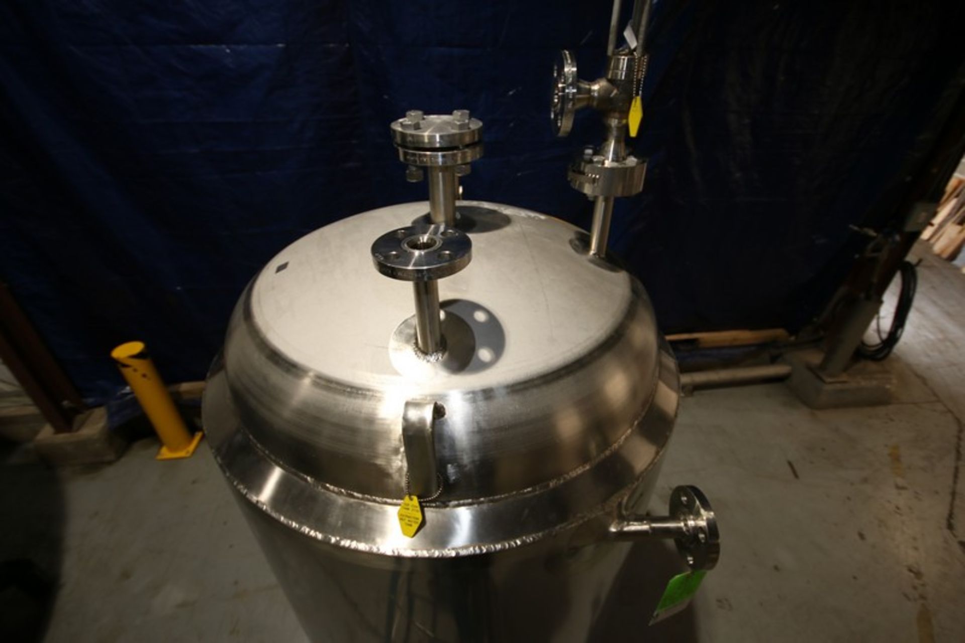2010 Watson Aprox. 300 Gal. Dome Top, Dome Bottom Jacketed S/S Reactor Tank, SN 4015-1, MAWP 290 psi - Image 6 of 10