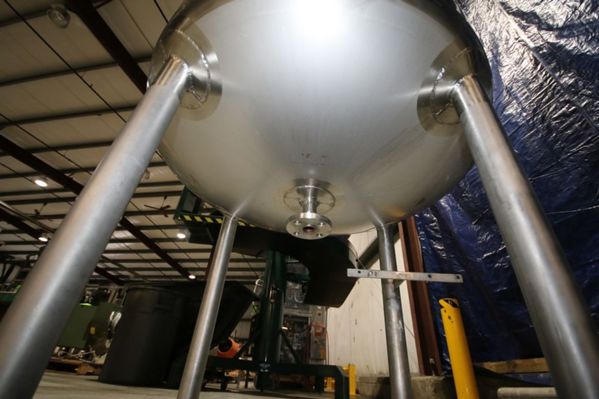 2010 Watson Aprox. 300 Gal. Dome Top, Dome Bottom Jacketed S/S Reactor Tank, SN 4015-1, MAWP 290 psi - Image 8 of 10