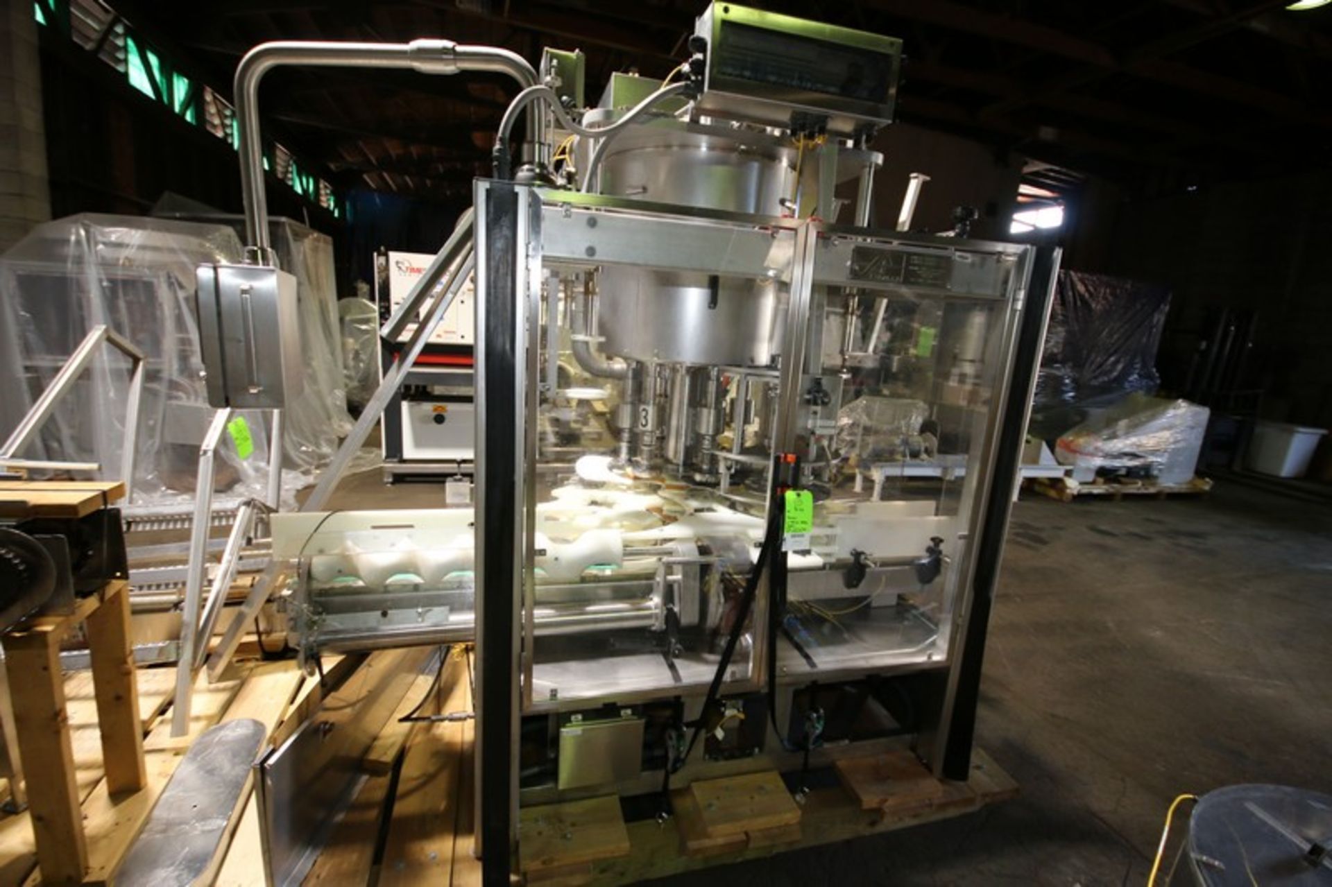 Fowler Zalkin 6 - Station Rotary Capper, Mach. Type CAS-6 / 480, SN 20022117 F/Z 1143, Set up with 4 - Image 2 of 28