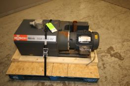 Busch Vacuum Pump, Type MM 1252 A VV6 11XX, SN U171300053, 177 CFM, with Baldor 7.5 hp, 3500 rpm