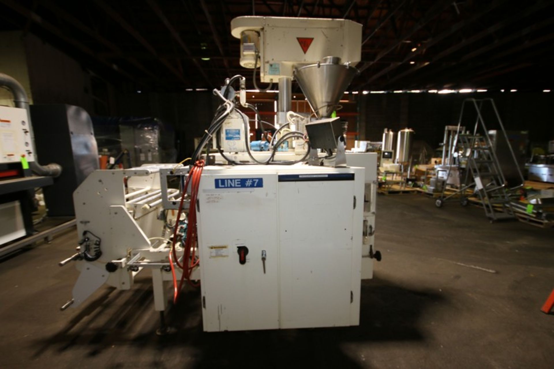 Hayssen Vertical Form Fill & Seal Package Machine (VFFS), Model Auger, SN U19359, with Top Mounted - Image 8 of 18