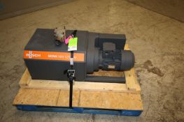 Busch Vacuum Pump, Type MM 1252 AV, SN U094105008, 177 CFM, with 4.5 / 5.5 kw, 2900 / 3480 rpm