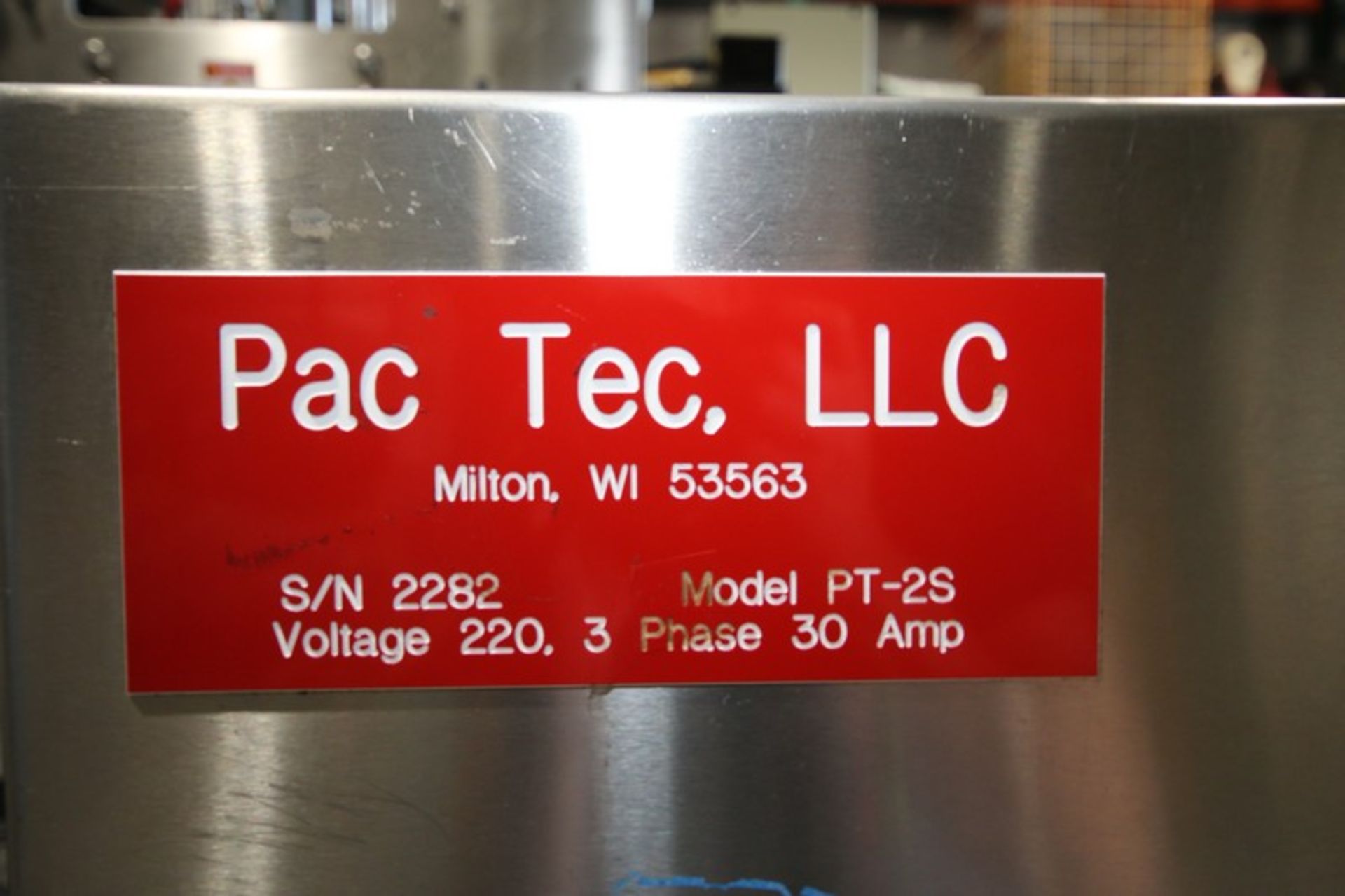 Pac Tec 2 - Lane S/S Cup / Auger Filler, Model PT-2S, SN 2282 with Aprox. 1 5/8” W Cup Size Change - Image 20 of 21