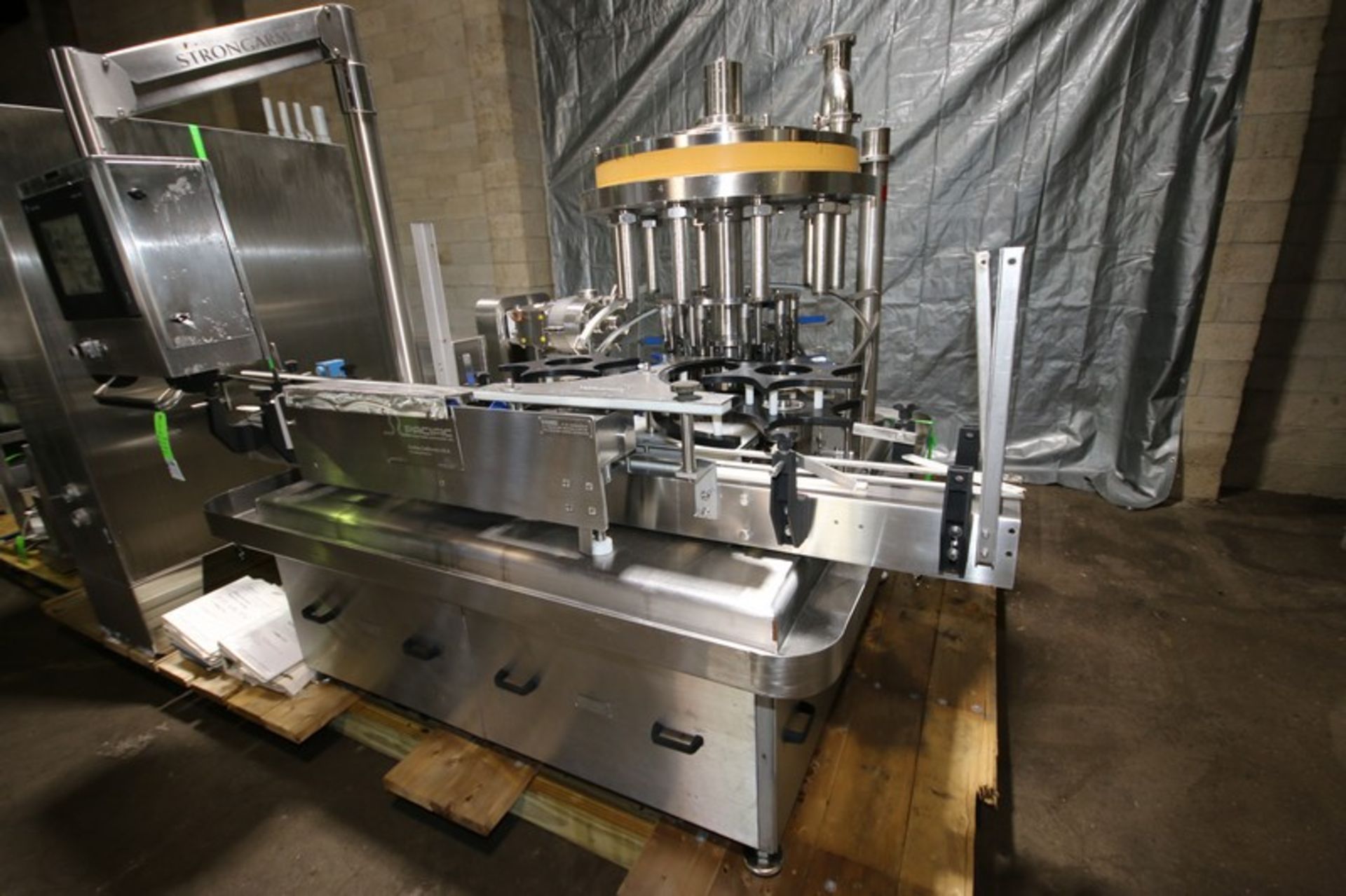 Pacific 10 - Station S/S Rotary Volumetric Filler, Model 10V00, SN 1404, Set up with 128 oz Round - Image 2 of 23
