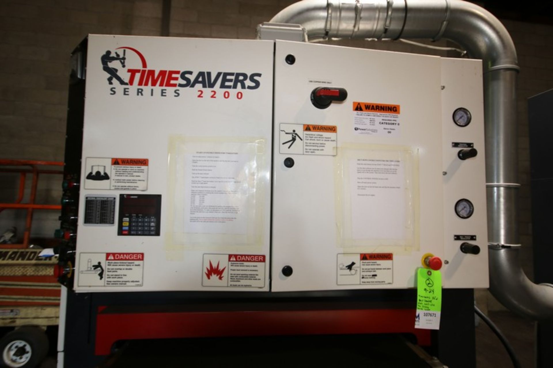 Timesaver 36” W Belt Sander, Model 2211-23-0, SN 31326, Series 2200, with Delta VFD Controller, - Image 8 of 16