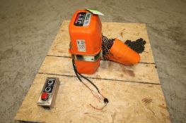 Jet 1/2 Ton Electric Hoist (INV#109114) (Located @ the MDG Auction Showroom in Pgh., PA) (