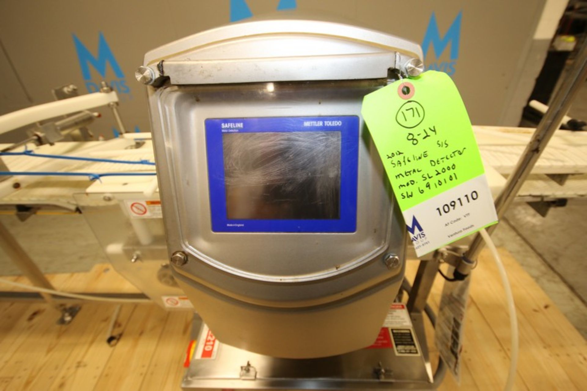 Safeline S/S Metal Detector System, Model SL2000, SN 6910101, 6” W x 7.5” H Opening with Digital - Image 5 of 12