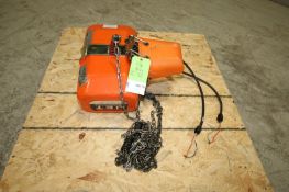 Jet 1/2 Ton Electric Hoist, (Note: Missing Control (INV#109115) (Located @ the MDG Auction