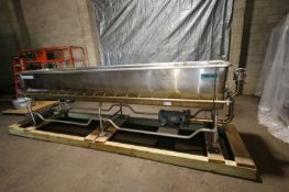 Sani-Matic 12 ft L x 24” W x 20” D Jet Spray S/S Wash Trough, Model RW-12-10-N-SN-1, Item No.